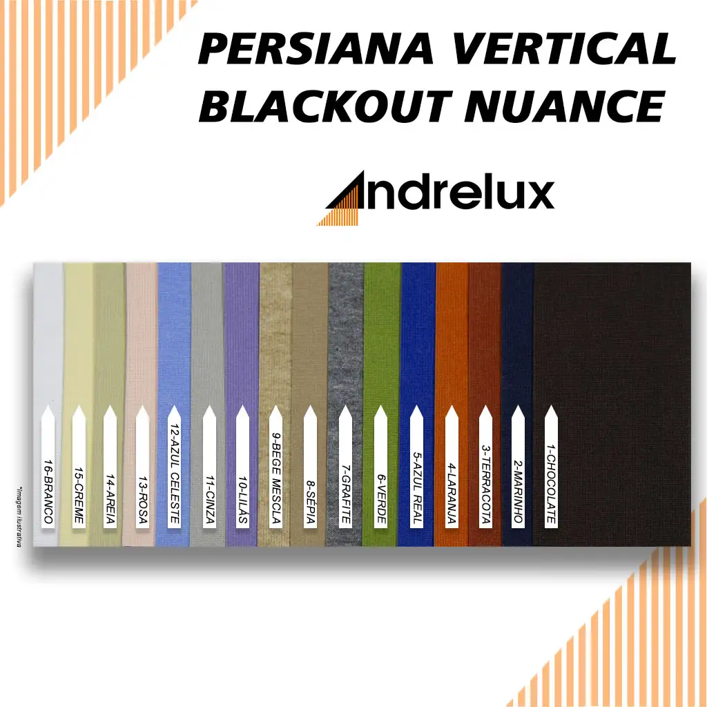 Persiana Vertical Blackout Creme