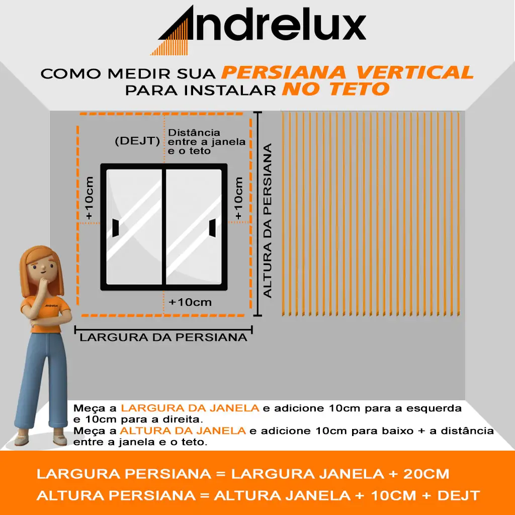 Persiana Vertical Blackout Terracota